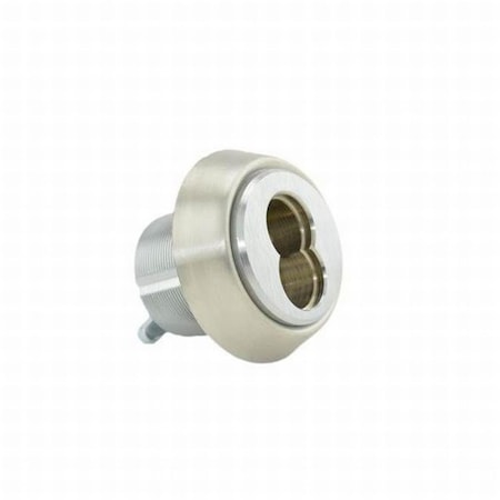 Stanley Security 7 Pin Standard Mortise Cylinder Adams Rite Cam with Ring, Satin Chrome 1E74C181RP3626